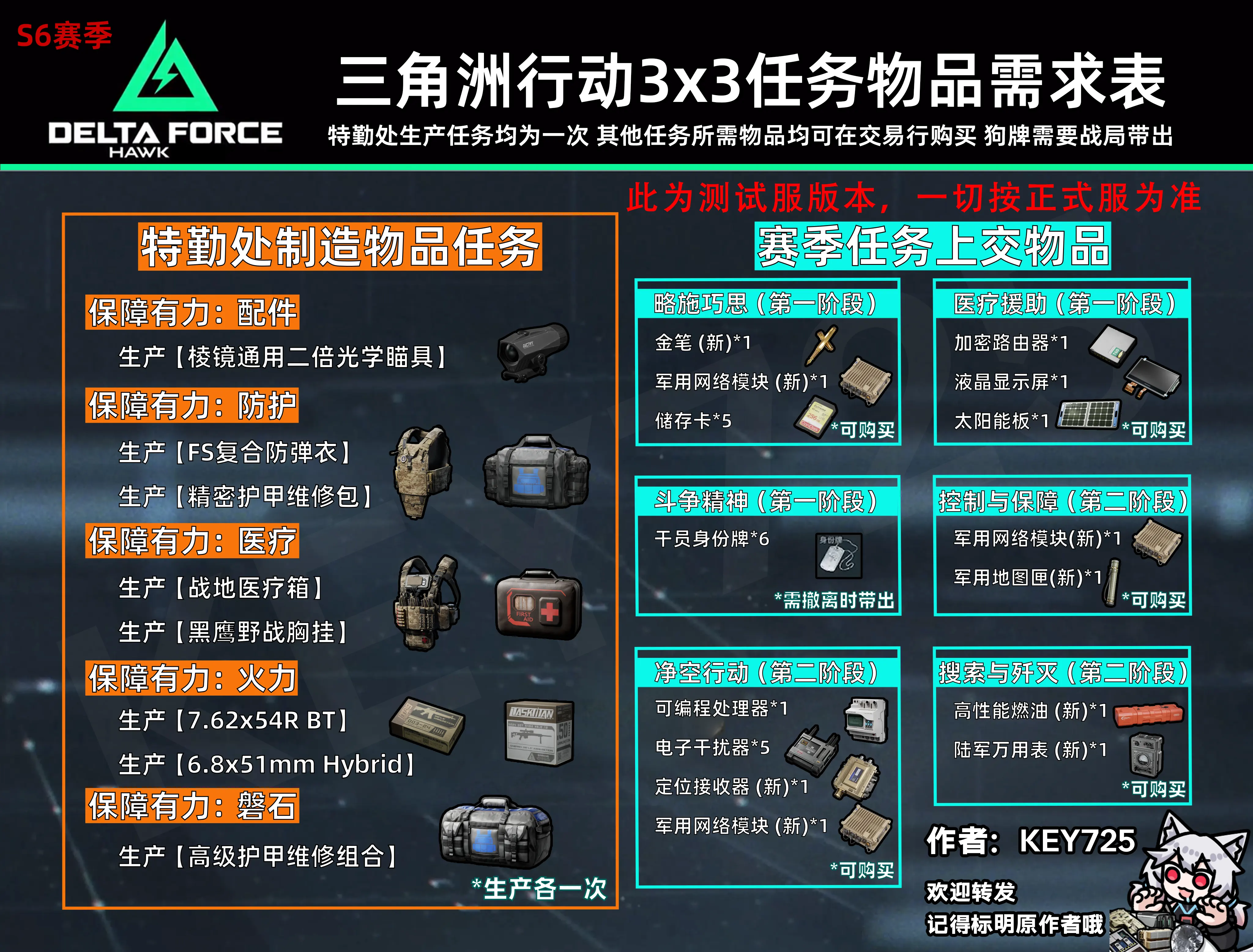 ===3x3非绑定收集物品 ===
